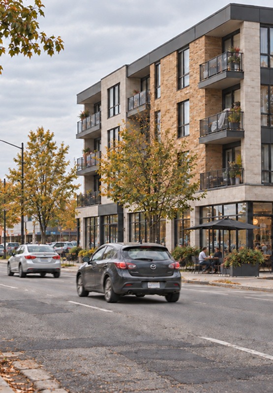 Immeuble locatif Halte 175 sur le boulevard Harwood à Vaudreuil-Dorion